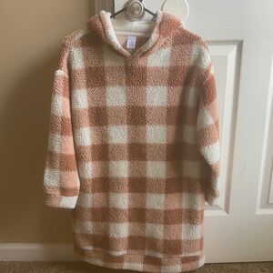 Cozy Checkered Kids Hooded Pullover
